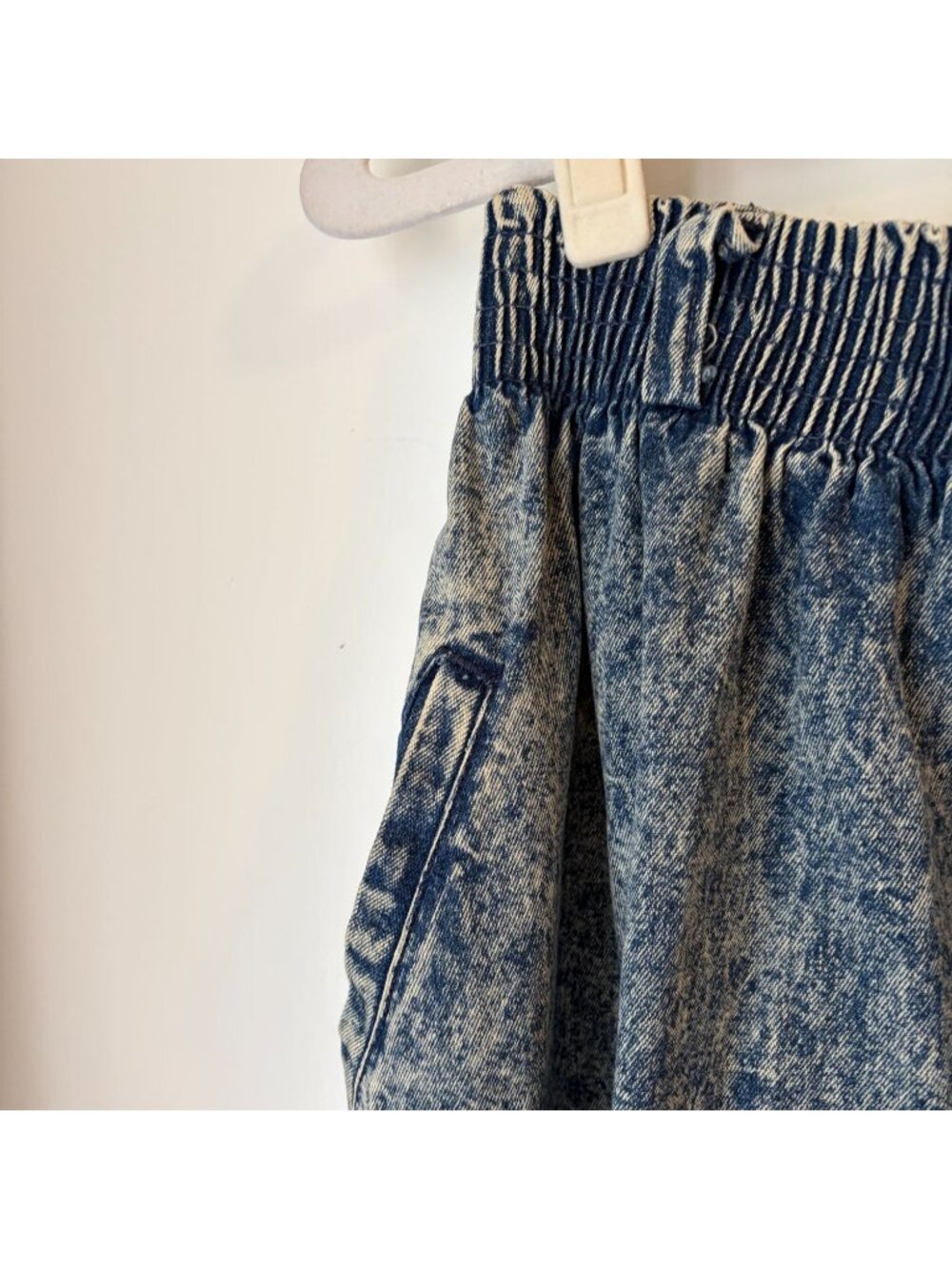OshKosh 80s Acid Wash Denim Midi Skirt High Waist Women Size 10 - Picture 3 of 5